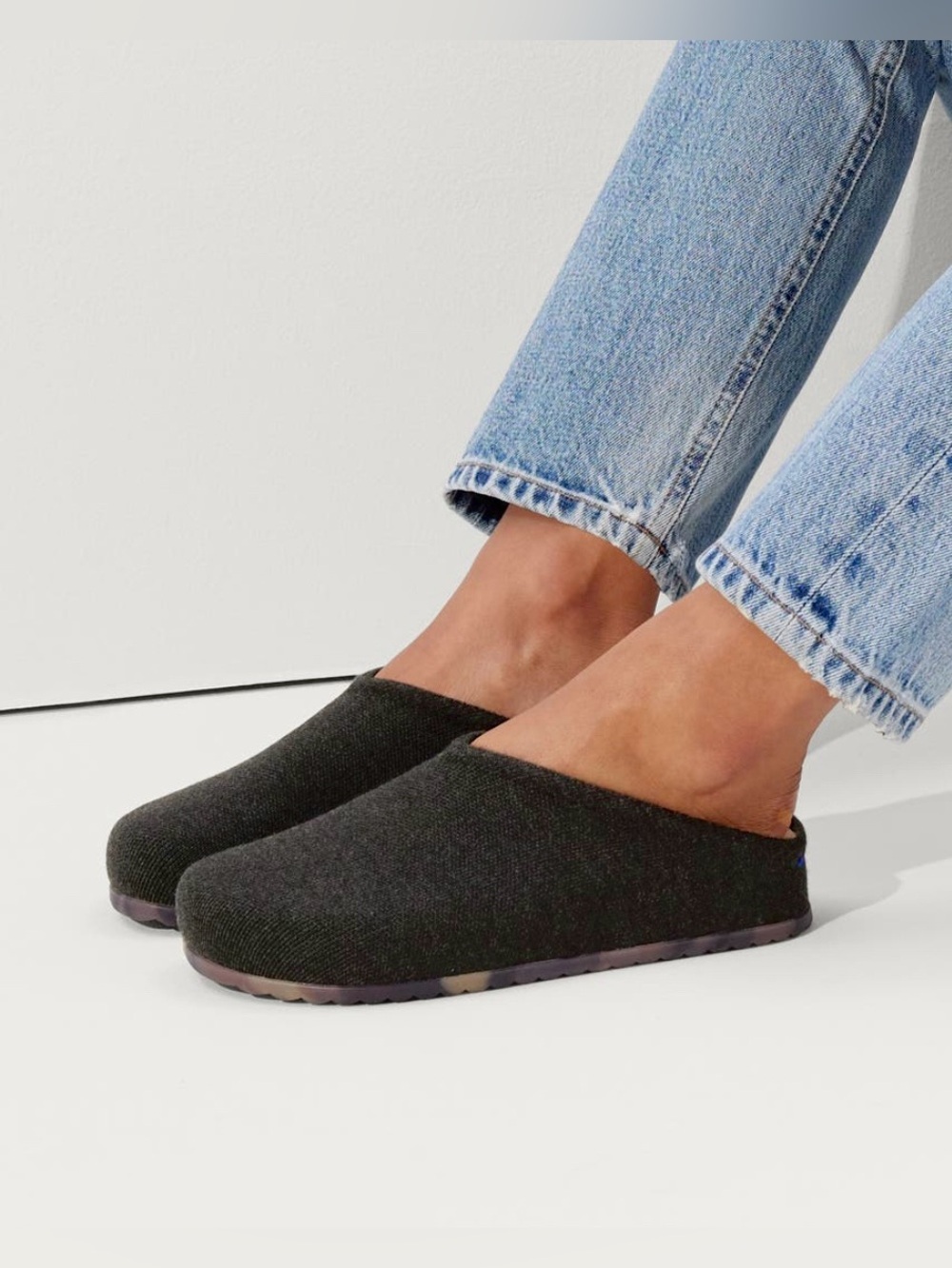New! Rothy’s Casual Clog Merino Wool Soft Black Size 11 - Picture 6 of 6